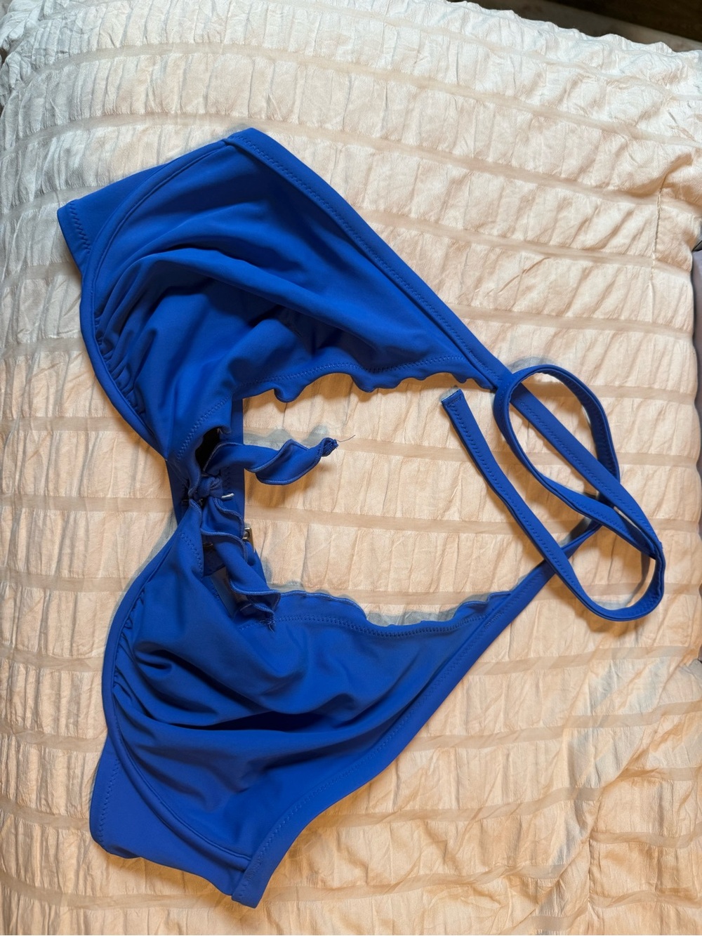 Victoria's Secret Royal Blue HalterSwim Top
